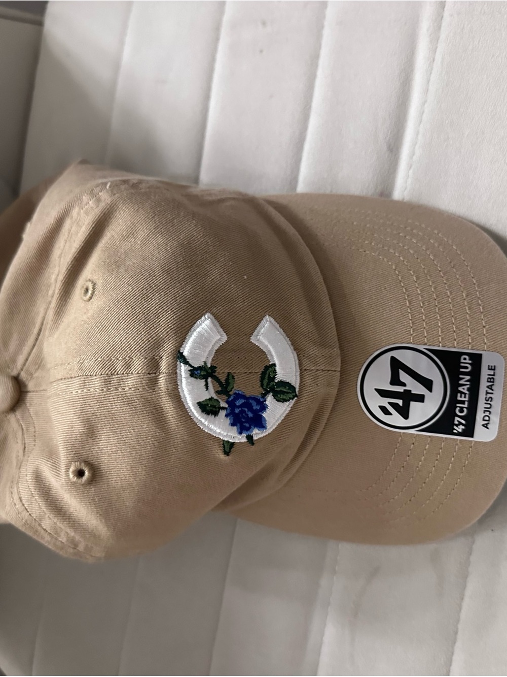 47 Brand Two-Tone Blue and Tan Baseball Cap